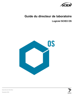 SCIEX OS Software Laboratory Director Mode d'emploi