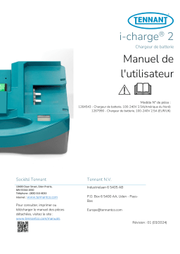 Tennant 1264254 Mode d'emploi