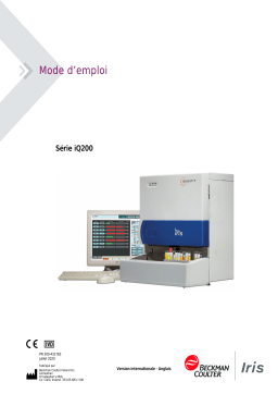 Beckman Coulter iQ200 Series Manuel du propriétaire