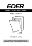 eder L12LV25 Manuel du propri&eacute;taire