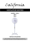 California FS40-3 Manuel du propri&eacute;taire