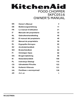 KitchenAid 5KFC0516 Manuel du propriétaire
