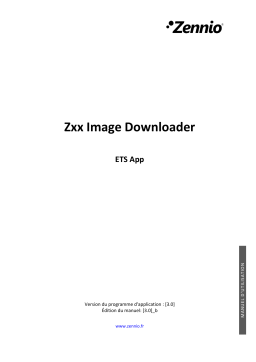 Zennio Zxx Image Downloader Mode d'emploi