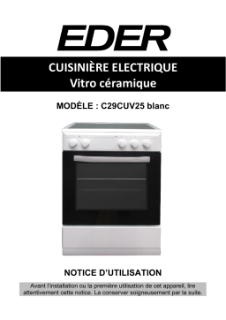 eder C29CUV25 Manuel du propriétaire