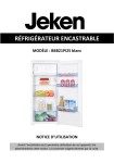 Jeken BBB21PI25 Manuel du propri&eacute;taire