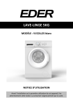 eder VV22LL25 Manuel du propri&eacute;taire