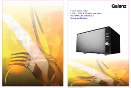 Galanz D90D25ETPRIII-L2 Manuel du propriétaire