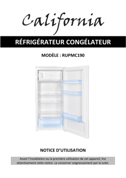 California RUPMC190 Manuel du propriétaire