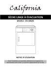 California DV-60Q5I Manuel du propri&eacute;taire