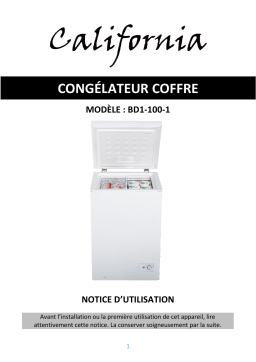 California BD1-100-1 Manuel du propriétaire