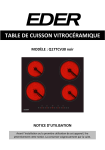 eder Q17TCV30 Manuel du propri&eacute;taire