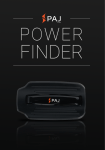 PAJ  POWER Finder Manuel du propri&eacute;taire