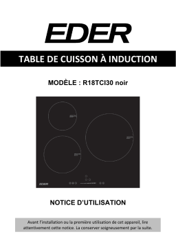 eder R18TCI30 Manuel du propriétaire
