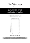 California CLIMA018A-12KH Manuel du propri&eacute;taire