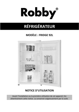 Robby FRIDGE 92L Manuel du propriétaire