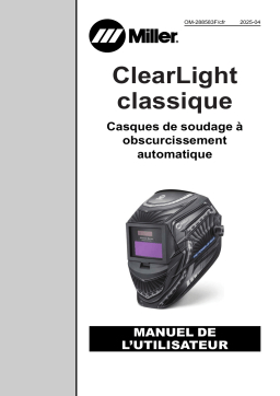 Miller HELMET CLASSIC CLEARLIGHT Manuel du propriétaire