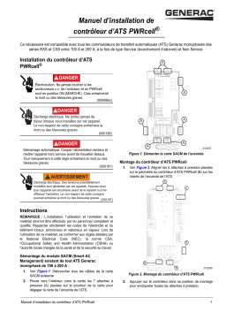 Generac PWRcell ATS Controller Upgrade Kit G0080060 Manuel utilisateur