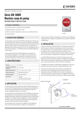 CAMDEN CM-5000 French Manuel utilisateur