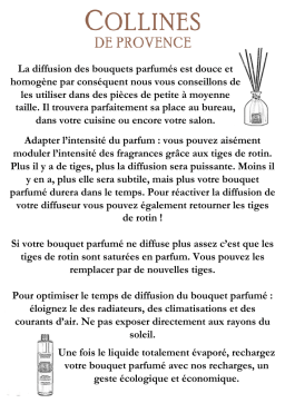 Collines De Provence 91967210 Mode d'emploi