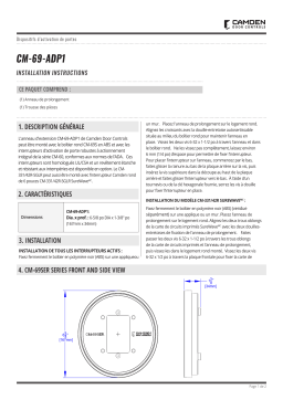 CAMDEN CM-69-ADP1 Manuel utilisateur