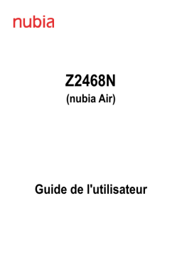 ZTE nubia Air Mode d'emploi