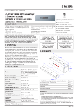 CAMDEN CX-DE1200 Manuel utilisateur