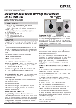 CAMDEN CM-331 & CM-332 Manuel utilisateur