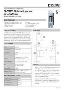 CAMDEN CX-ED 1959MB V3 Manuel utilisateur