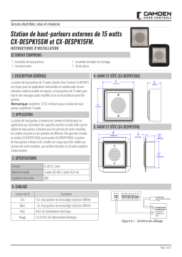 CAMDEN CX-DESPK15 Manuel utilisateur