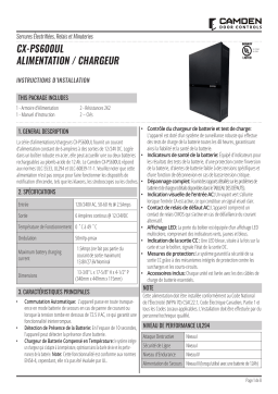 CAMDEN CX-PS600UL Power Supply Manuel utilisateur