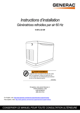 Generac 22 kW G0070428 Manuel utilisateur