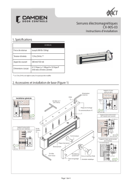 CAMDEN CX-90S-Door Mag Lock Manuel utilisateur