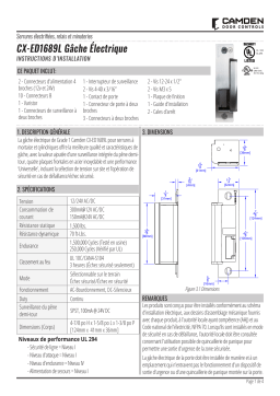CAMDEN CX-ED1689L Manuel utilisateur