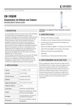 CAMDEN CM-7436VR Column Switch Manuel utilisateur