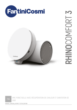 Aspira RHINOCOMFORT 3 The only decentralized ventilation unit Mode d'emploi