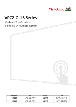 ViewSonic VPC25-W53-O1-1B Guide de d&eacute;marrage rapide