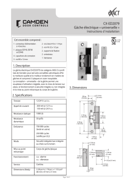 CAMDEN CX-ED2079 Manuel utilisateur