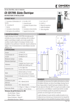 CAMDEN CX-ED1799L Manuel utilisateur