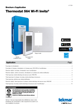 tekmar Applications – 564 Invita Mode d'emploi