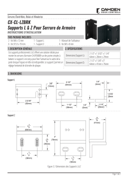 CAMDEN CX-EPD0009 L&Z Bracket Manuel utilisateur