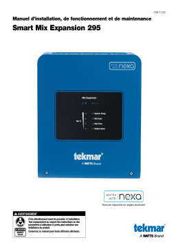 tekmar Smart Mix Expansion 295 Guide d'installation