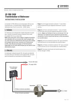 CAMDEN CX-TRK-2450 Manuel utilisateur