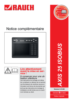 Rauch AXIS 25 ISOBUS Mode d'emploi