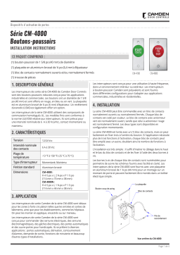CAMDEN CM-4000 French Manuel utilisateur
