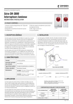CAMDEN CM-3000 French Manuel utilisateur