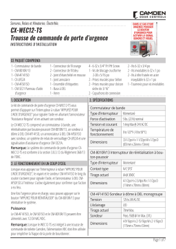 CAMDEN CX-WEC12-TS Manuel utilisateur