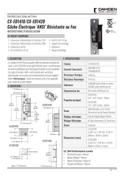 CAMDEN CX-ED1410 & CX-ED1420 Manuel utilisateur