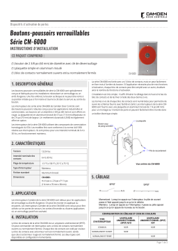 CAMDEN CM-6000 French Manuel utilisateur