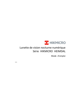HIKMICRO HEIMDAL Manuel utilisateur