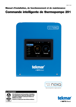 tekmar Smart Heat Pump Control 291 Guide d'installation